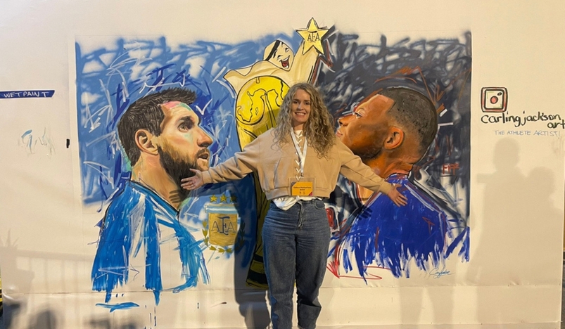 Canadian Artist Honors World Cup Significant Moments with Artistic Murals